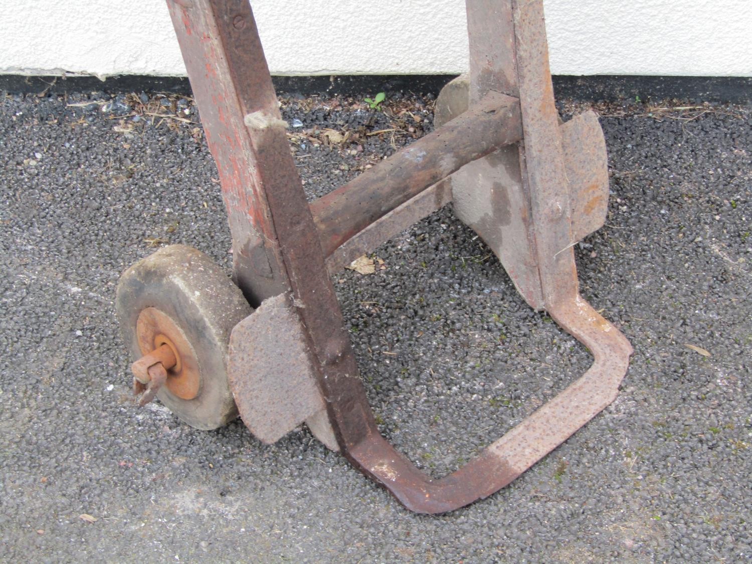 A weathered terracotta kale forcer and cap 55 cm high approximately, together with an old heavy - Image 2 of 6