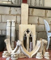 Architectural salvage interest: A selection of good 19th century continental carved natural stone