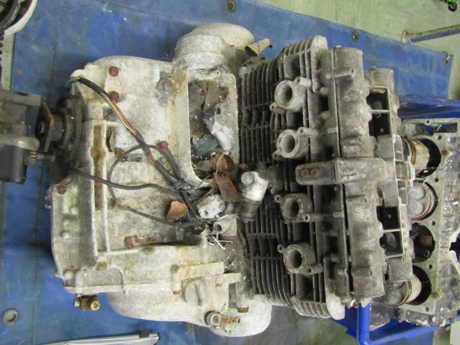 Five motorcycle engine/blocks, together with various cylinder heads etc - Image 2 of 5