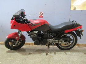 A Kawasaki GPZ motorcycle, 900cc, Registration number A688 PAE, sold with V5C logbook, date of first