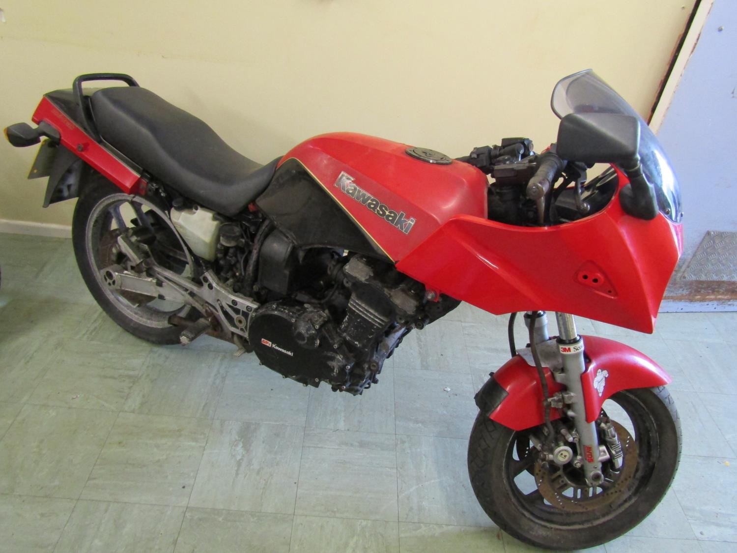 A Kawasaki GPZ motorcycle, 900cc, Registration number A688 PAE, sold with V5C logbook, date of first - Image 11 of 11