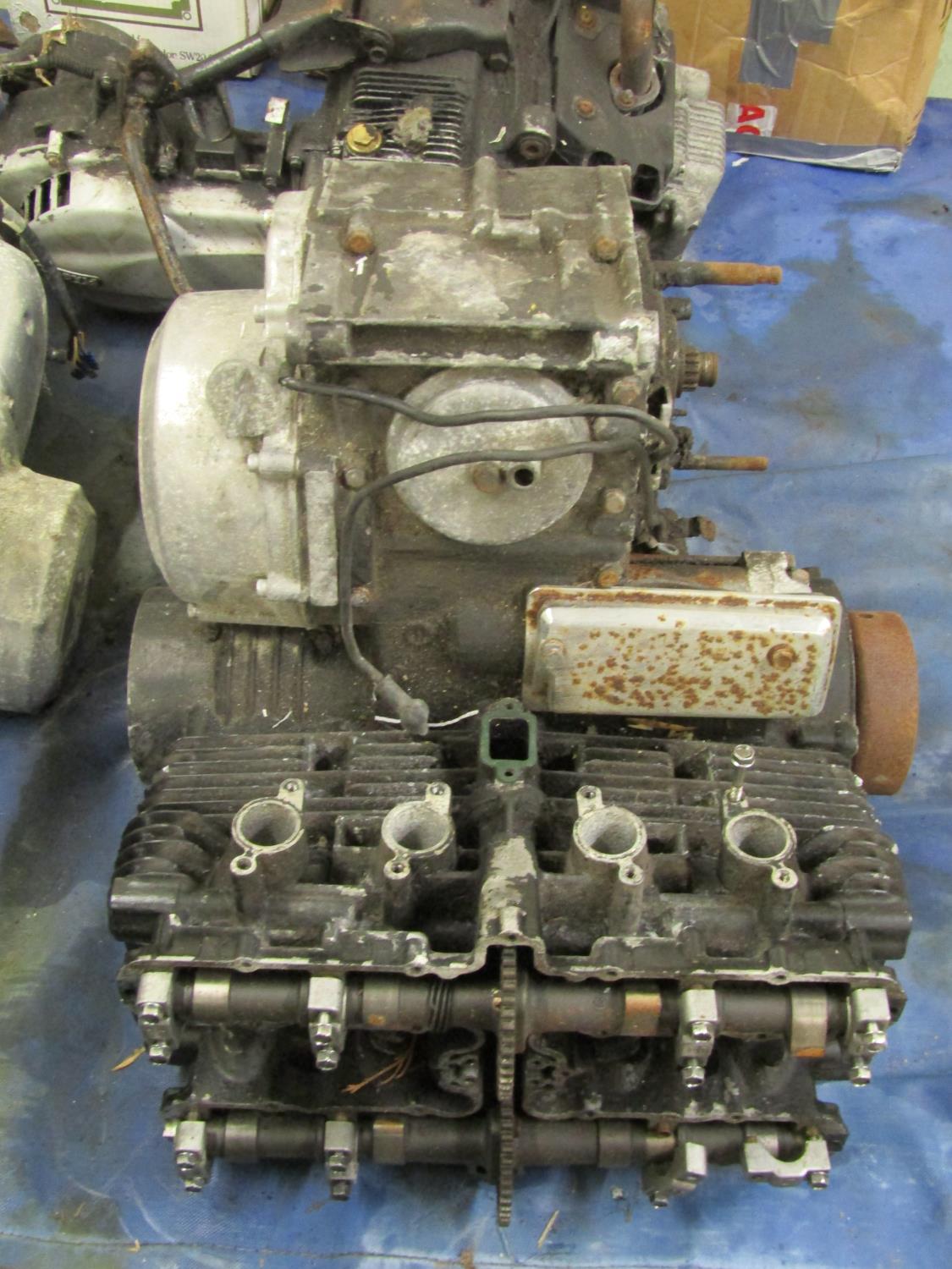 Five motorcycle engine/blocks, together with various cylinder heads etc - Image 5 of 5