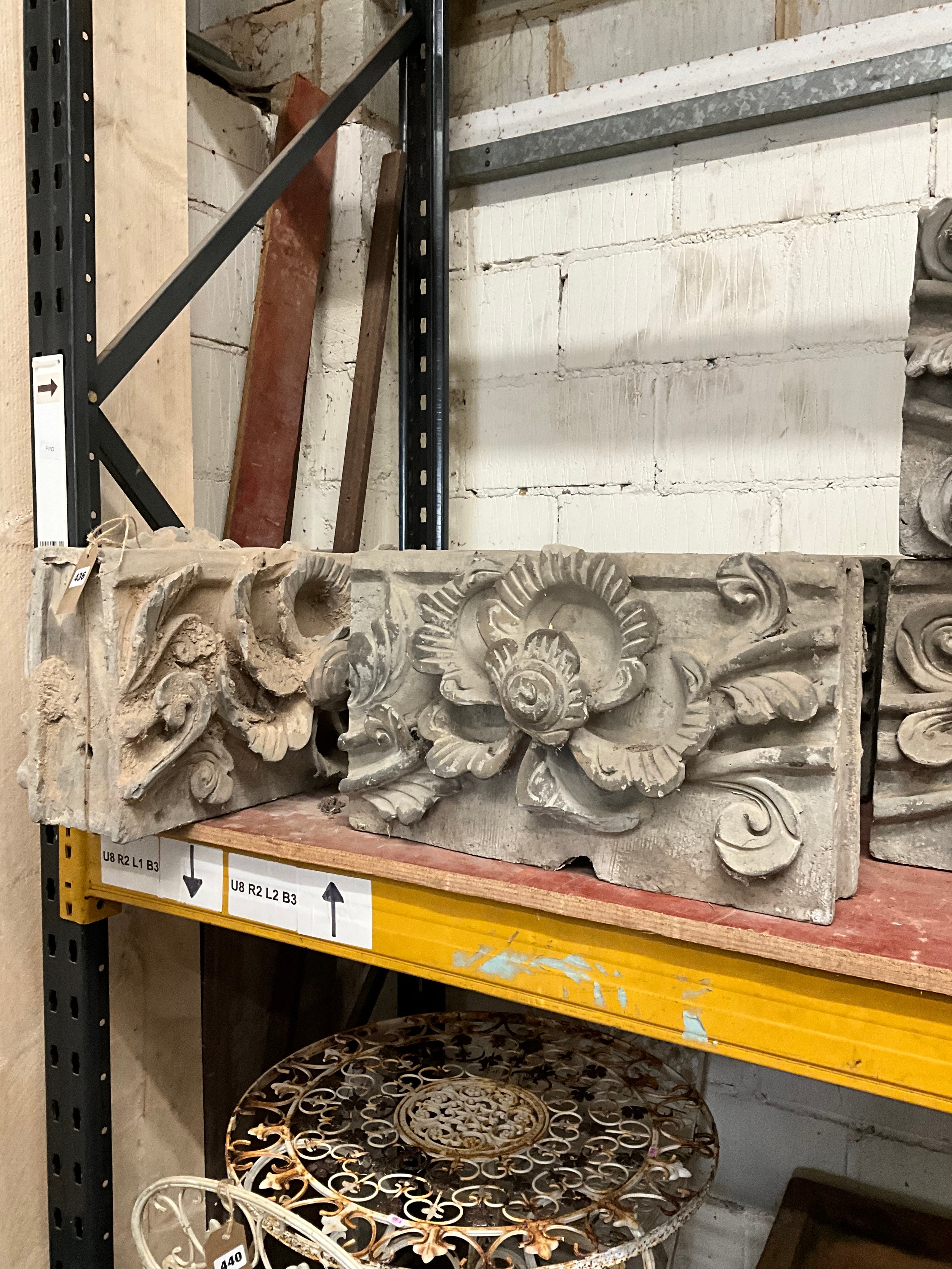 An impressive group of 21 Chinese fired clay / stoneware architectural / roof frieze blocks, each - Image 5 of 5
