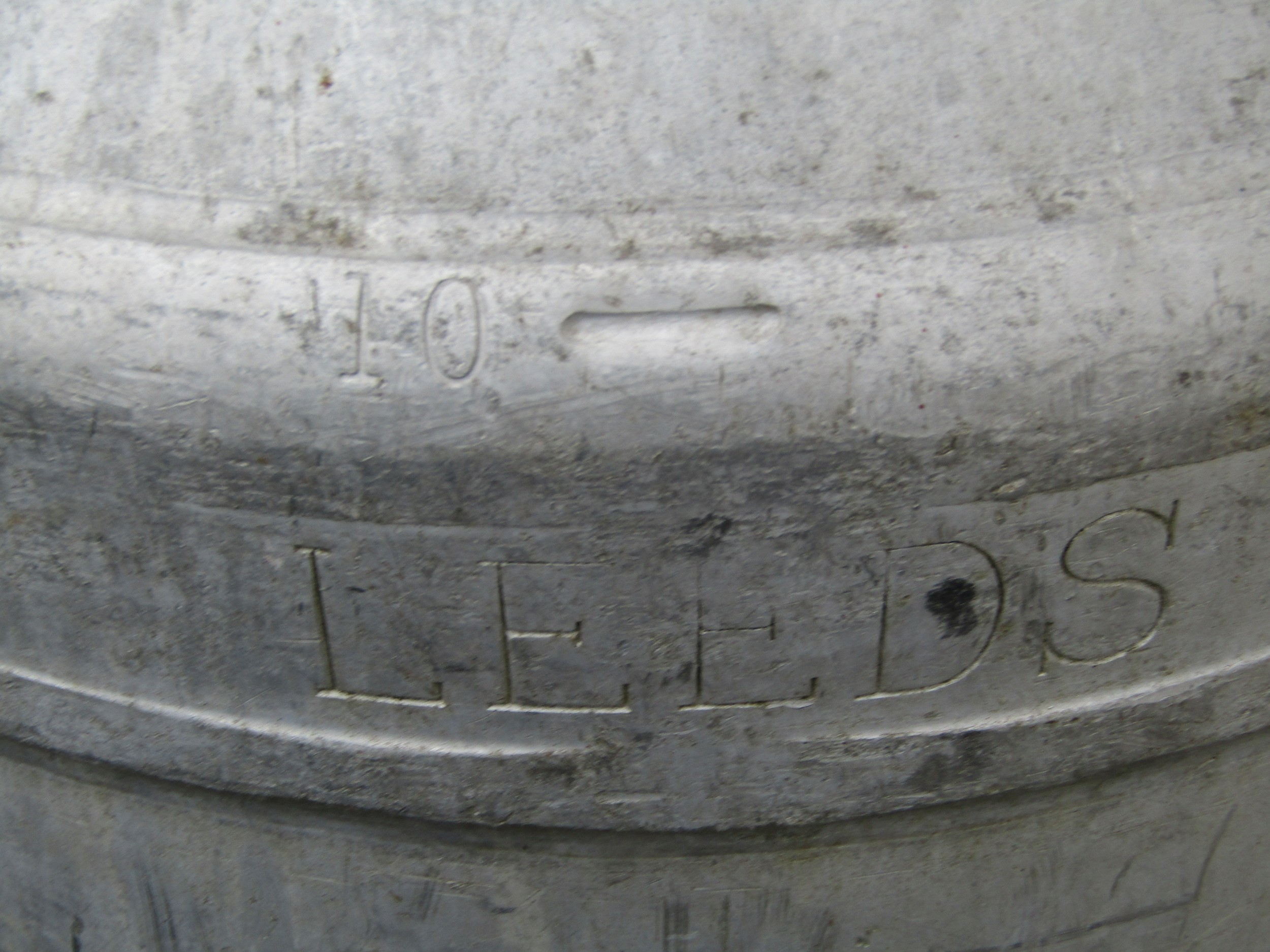A Grundycan Excraven Dairies, Leeds aluminium two handled milk churn (complete with cap), 72 cm high