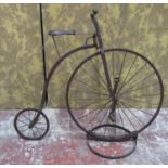 A decorative model penny farthing bicycle, 105cm high