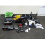 Motorcycle fairings and sidepanels, mud guards etc, side mirrors, etc