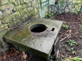 A large well head, 128cm x 105cm x 15cm well chamber, 46cm diameter *to be viewed and collected from