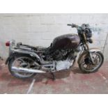 A Yamaha TR1 1000cc V-Twin motorcycle, registration number A486 WAX, sold with V5C logbook, date