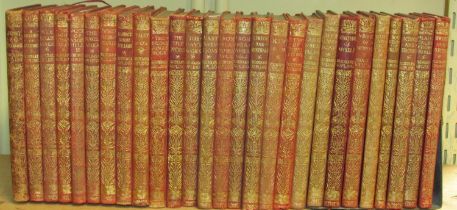 Collection of Rudyard Kipling (27) red leatherbound, top gilt edged, early 20th century