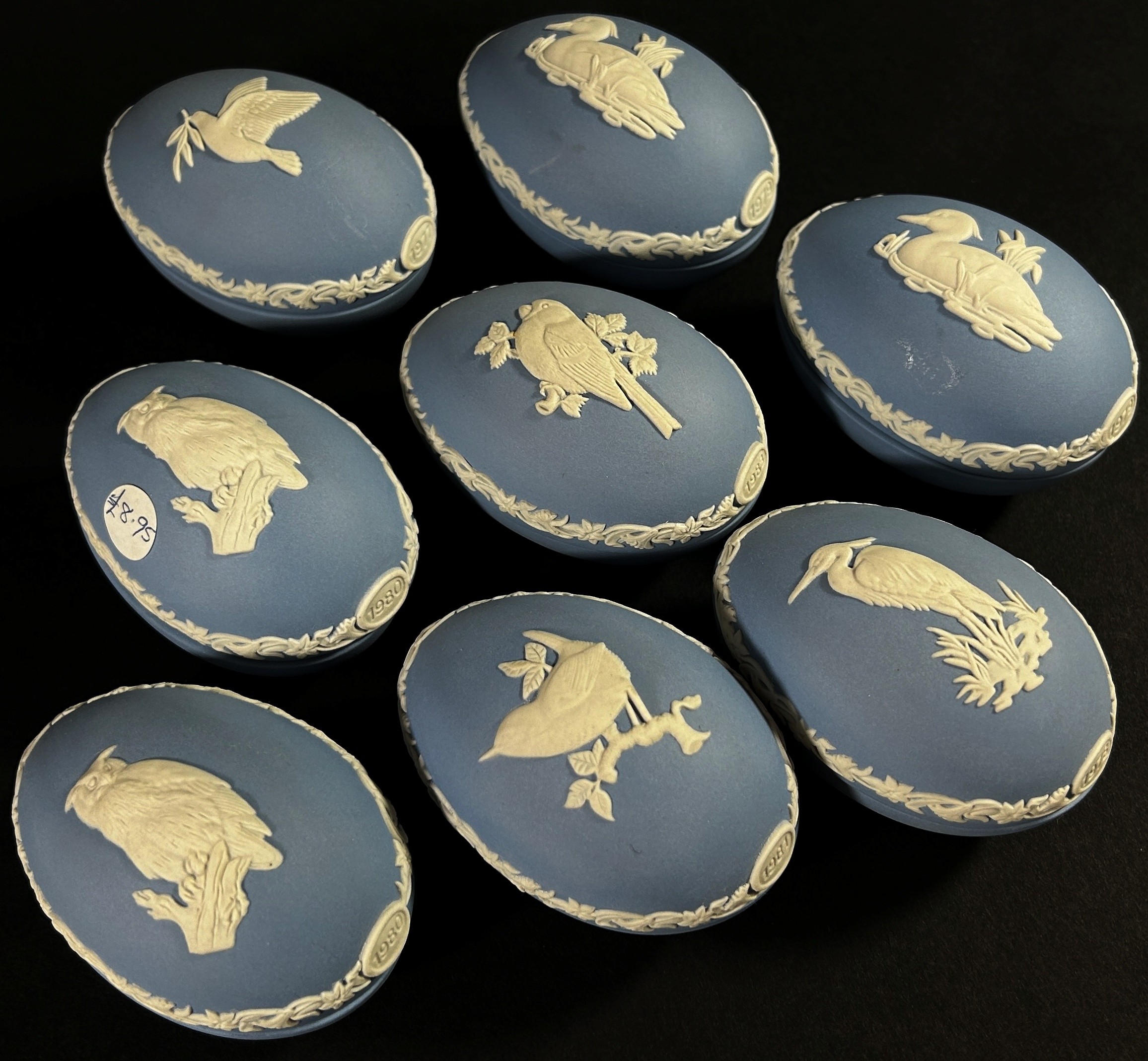 An extensive collection of mainly blue Wedgewood jasperware to include commemorative plates / - Image 3 of 4