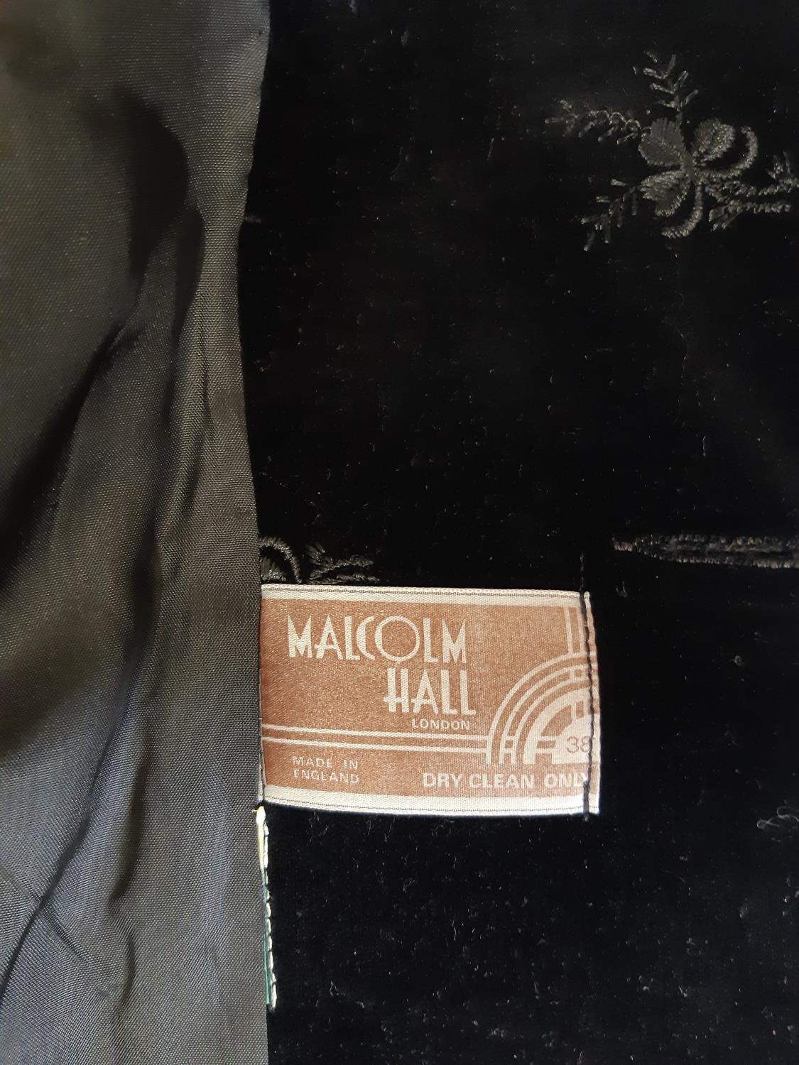 Mixed lot of men's vintage clothing including a black velvet smoking jacket designed by Malcolm Hall - Image 5 of 5