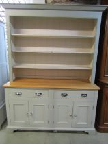 Cotswold Company dresser in Normandy grey and white, 160cm wide