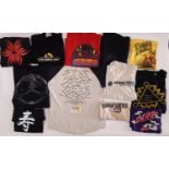A collection of approx 39 vintage T shirts mainly advertising American music venues, including