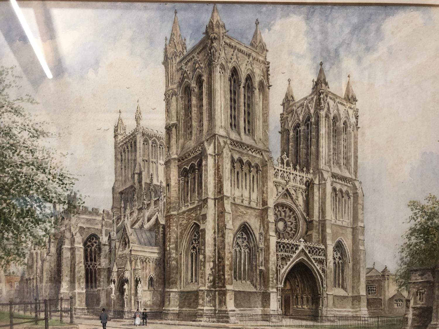 Albert H. Findley (1880-1975) - 'Bristol Cathedral', signed and titled below, watercolour on - Image 5 of 6