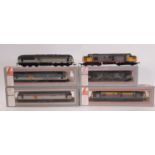 Four 00 gauge boxed railfreight diesel locomotives by Lima including 47033 The Royal Logistic Corps,