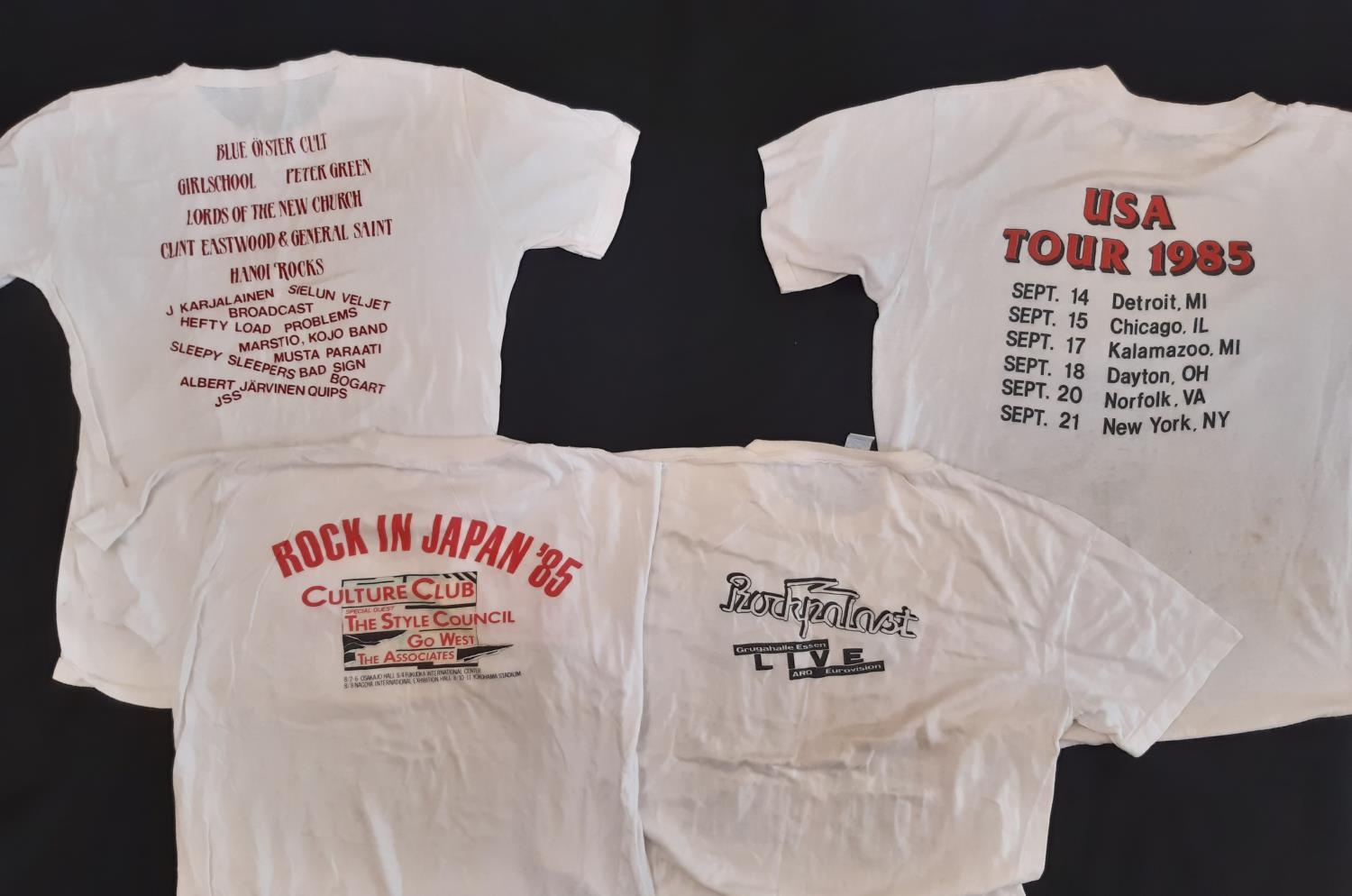 12 tour T shirts from the 1970's-90's for bands/ tours including Steppenwolf '77, Hawkwind '82, Joan - Image 6 of 6