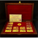 ‘The Churchill Years’ A cased set of 13 silver gilt ingots, commemorating, the Centenary of Sir