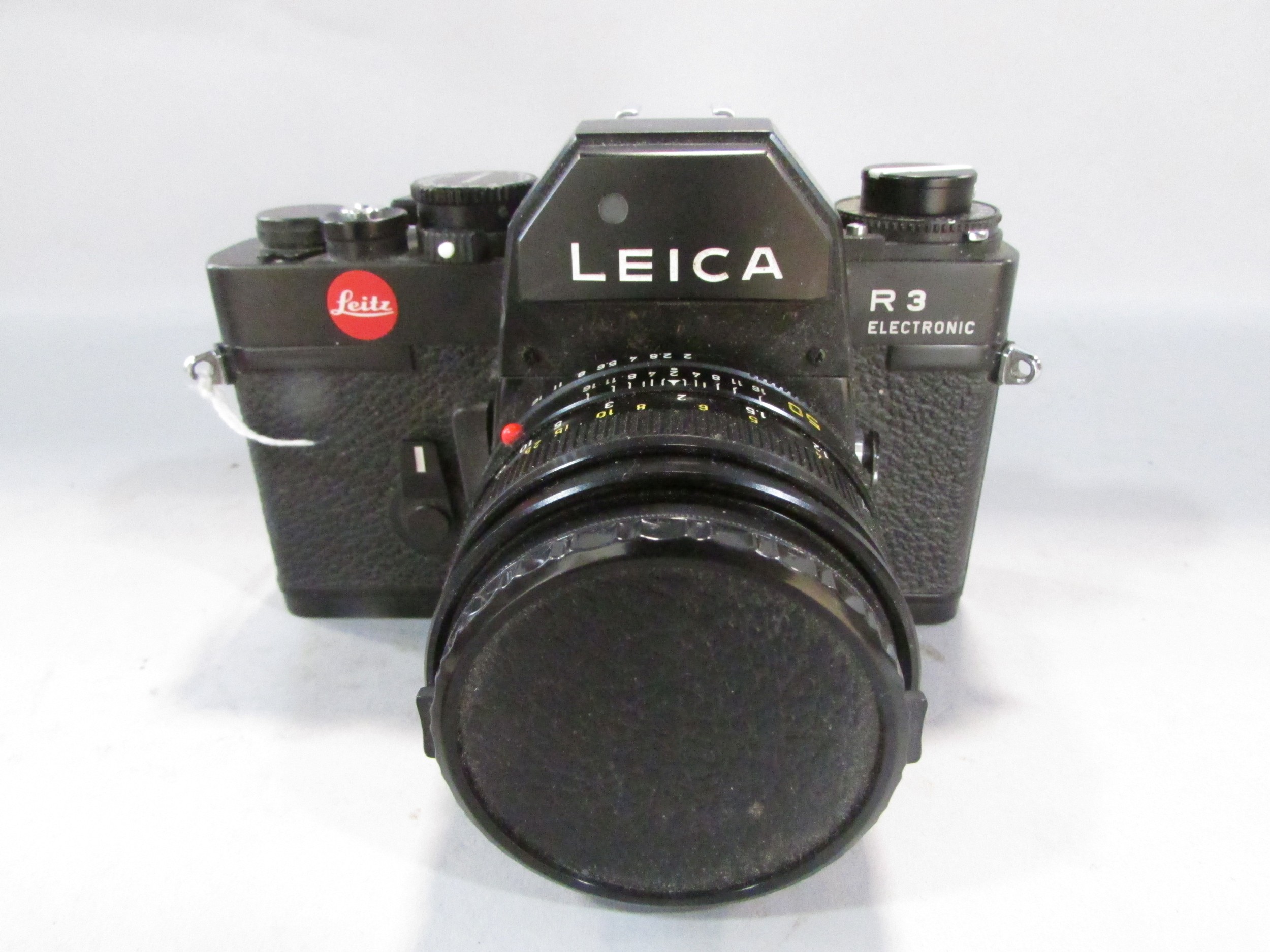 A Leica R3 electronic camera in its original box and leather case, together with a Sangamo Weston - Image 2 of 6