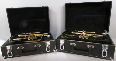 A brass Boosey & Hakes 400 B Flat Cornet , together with another Boosey & Hawkes B Flat cornet, both