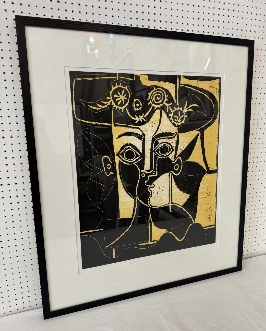 After Pablo Picasso (1881-1973) - 'De Femme Au Chapeau Orne', print in colours, mounting dimensions: - Image 2 of 5