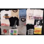 15 T shirts from the 1980's-90's for bands/ tours including Culture Club, Johnny Cash 1984,