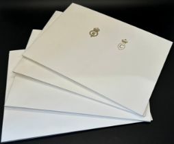 Royal Interest - Four Christmas cards – each showing a portrait of King Charles and Queen Camilla