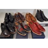 7 pairs of good quality men's shoes/boots/brogues all boxed and appear unworn including shoes by