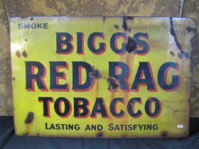 A Biggs Red Rag Tobacco enamel sign