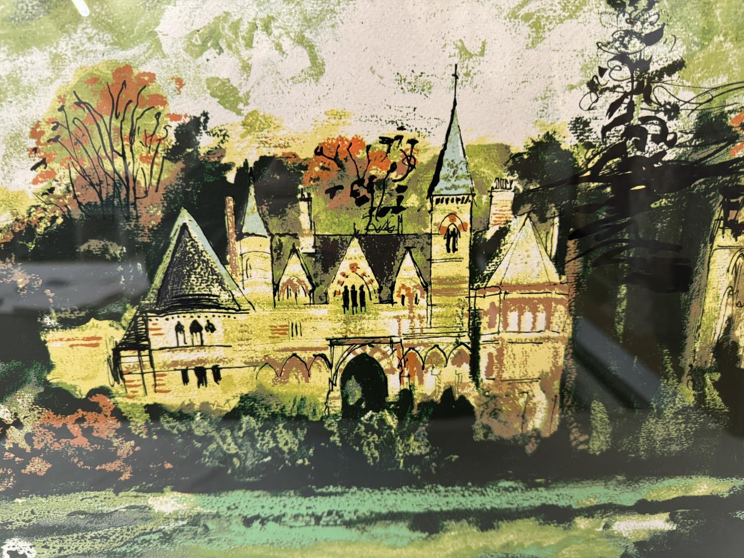 John Piper (British, 1903-1992) - 'Ettington Park' (1977), signed proof screenprint in colours aside - Image 4 of 9