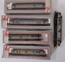 Five 00 gauge railway locomotives in rail-freight livery comprising Lima 60039 Glastonbury Tor, Lima