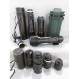 Eight camera lens models: Ohnar Zoom Reverser, Tamaron Astron Skylight and case. Tamaron 200 m lens,