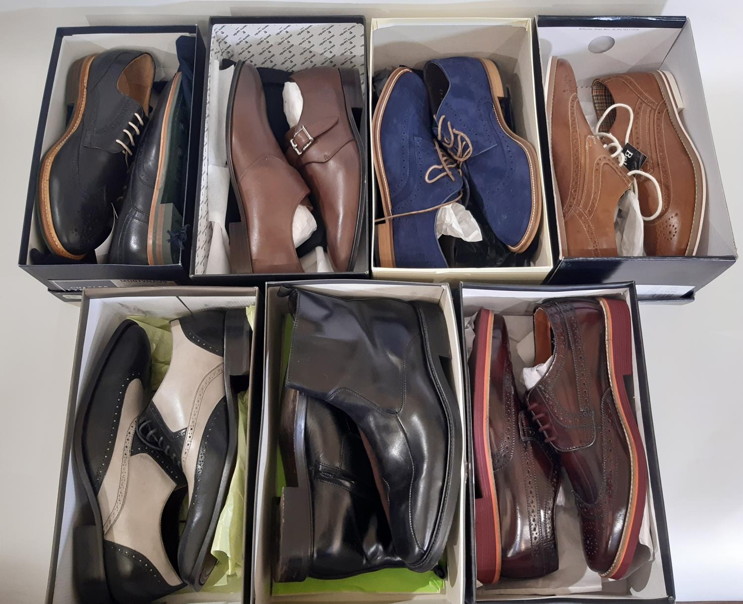 6 pairs of good quality men's shoes/boots/brogues all boxed and unworn including shoes by Pierre - Image 3 of 5