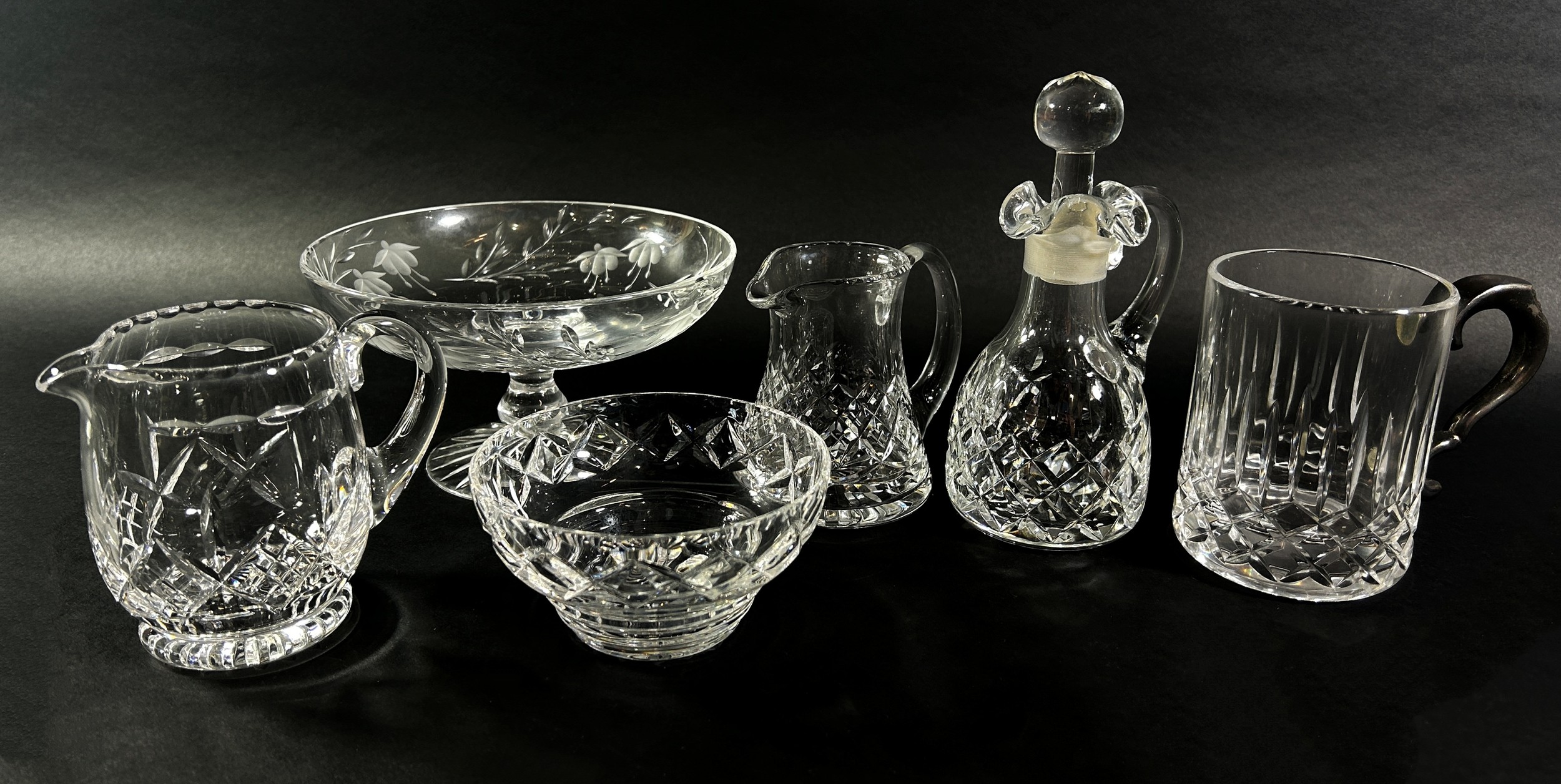 A mixed selection of cut glass including red wine glasses, white wine, brandy balloons, tumblers, - Image 3 of 3