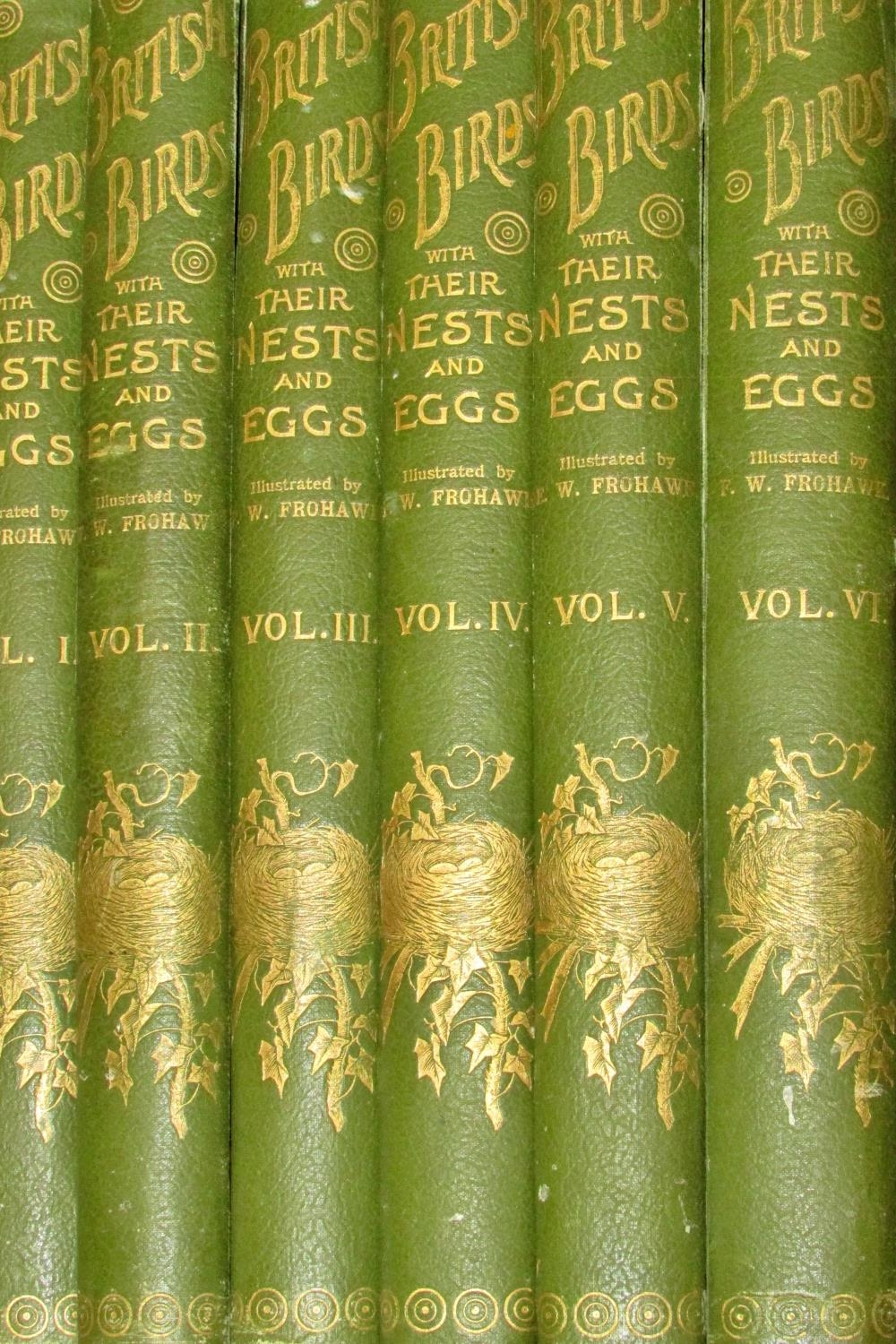 Arthur Butler British Birds with their Nests and Eggs, 1900, 5 vols, illustrated by F W Frohawk - Image 7 of 7