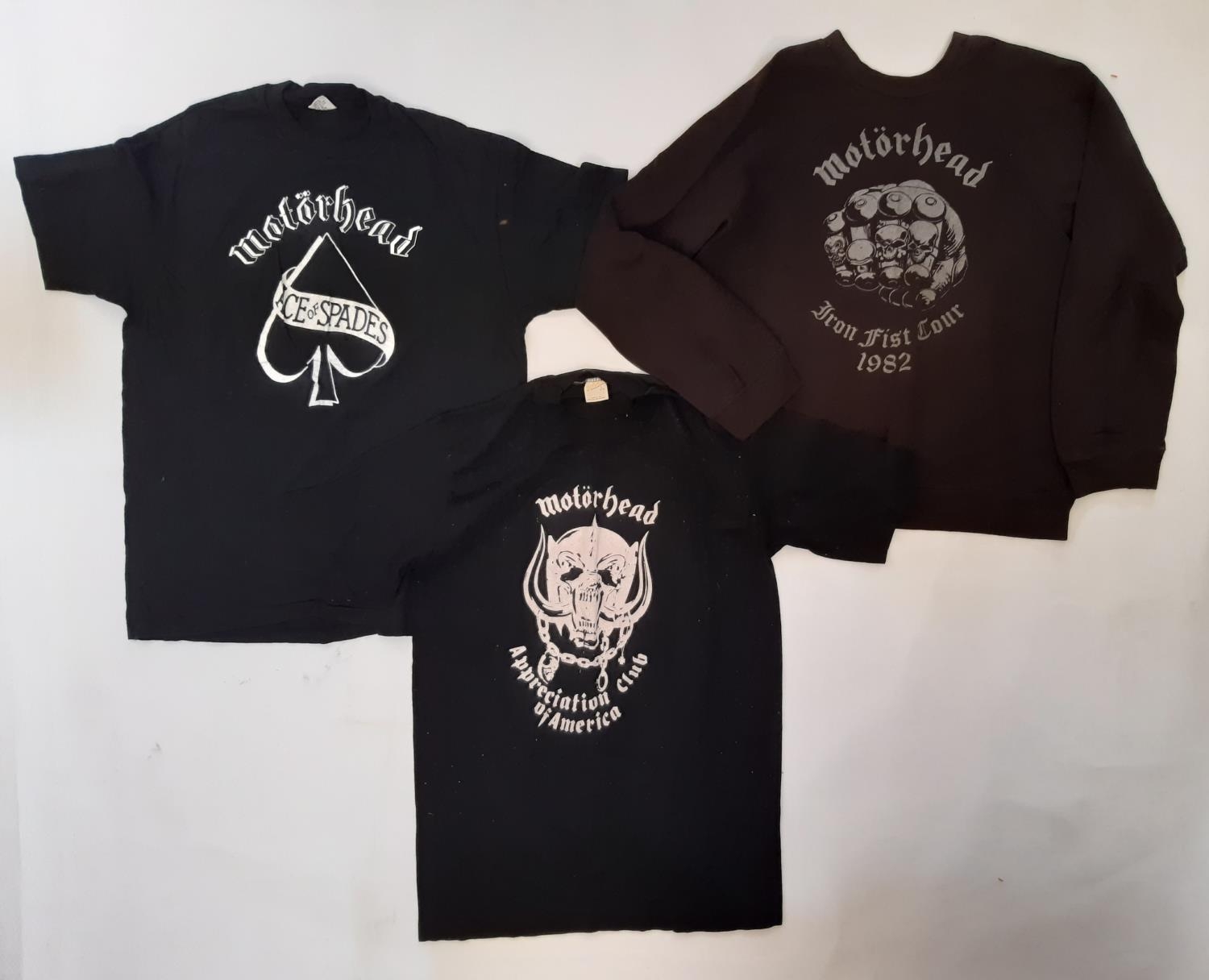 10 vintage T shirts / sweatshirts featuring the bands Motor Head, Hawkwind and Judas Priest - Image 5 of 6