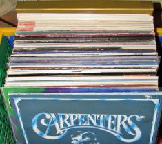 A broad selection of easy listening albums to include Frank Sinatra, The Carpenters, Gilbert &