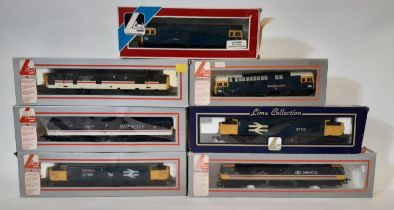 Seven 00 gauge BR diesel locomotives by Lima including InterCity models Finsbury Park and The