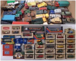 A collection of boxed model vehicles including an Eddie Stobart lorry by Corgi 59504, vintage