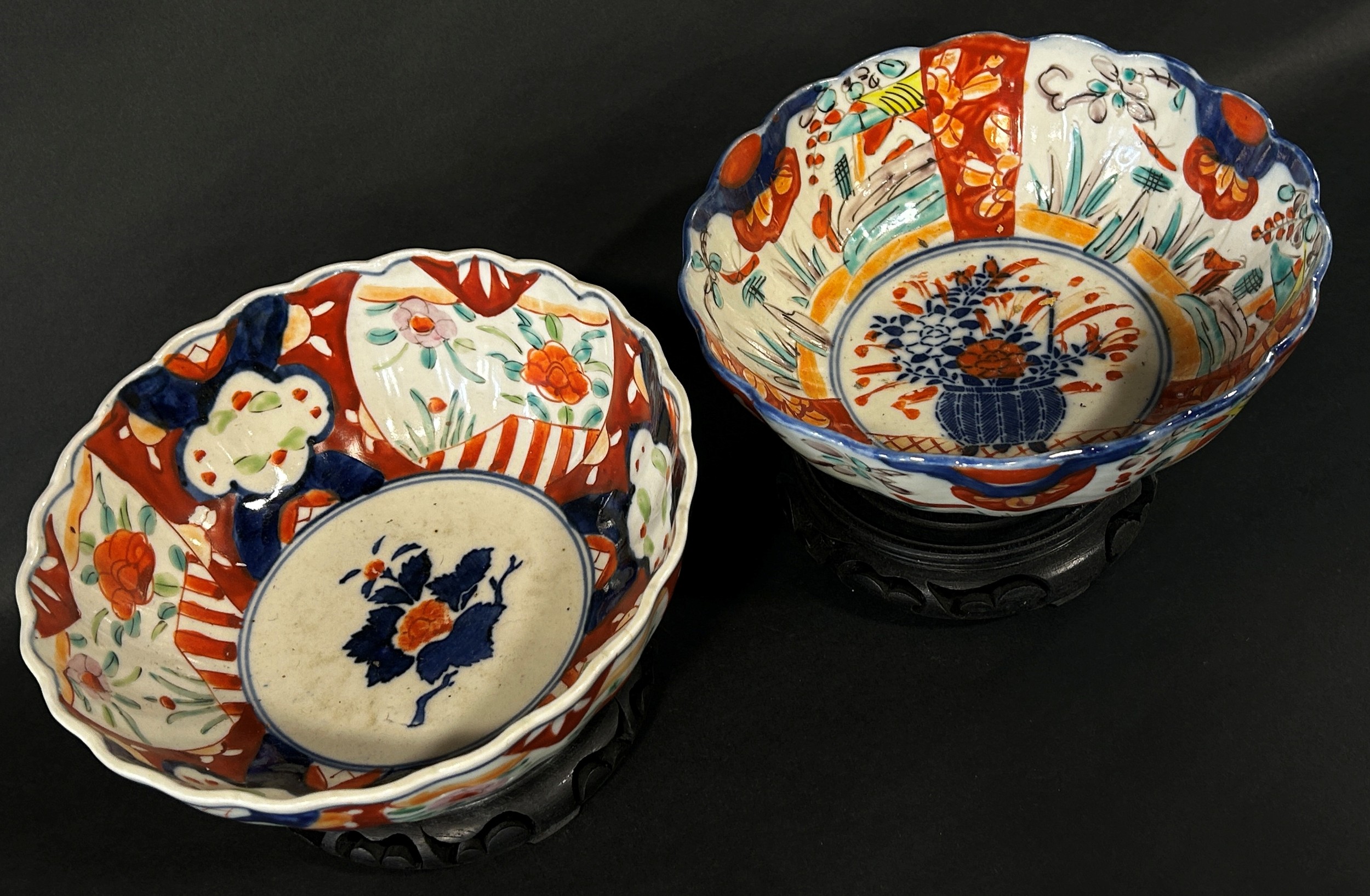 Mixed collection of oriental ceramics to include Two Imari bowls, Chinese style Studio pieces, etc - Image 3 of 4