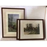 Three framed hunting prints, to include: After Lionel Edwards - 'His Grace the Duke of Beaufort, M.