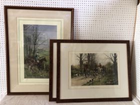 Three framed hunting prints, to include: After Lionel Edwards - 'His Grace the Duke of Beaufort, M.