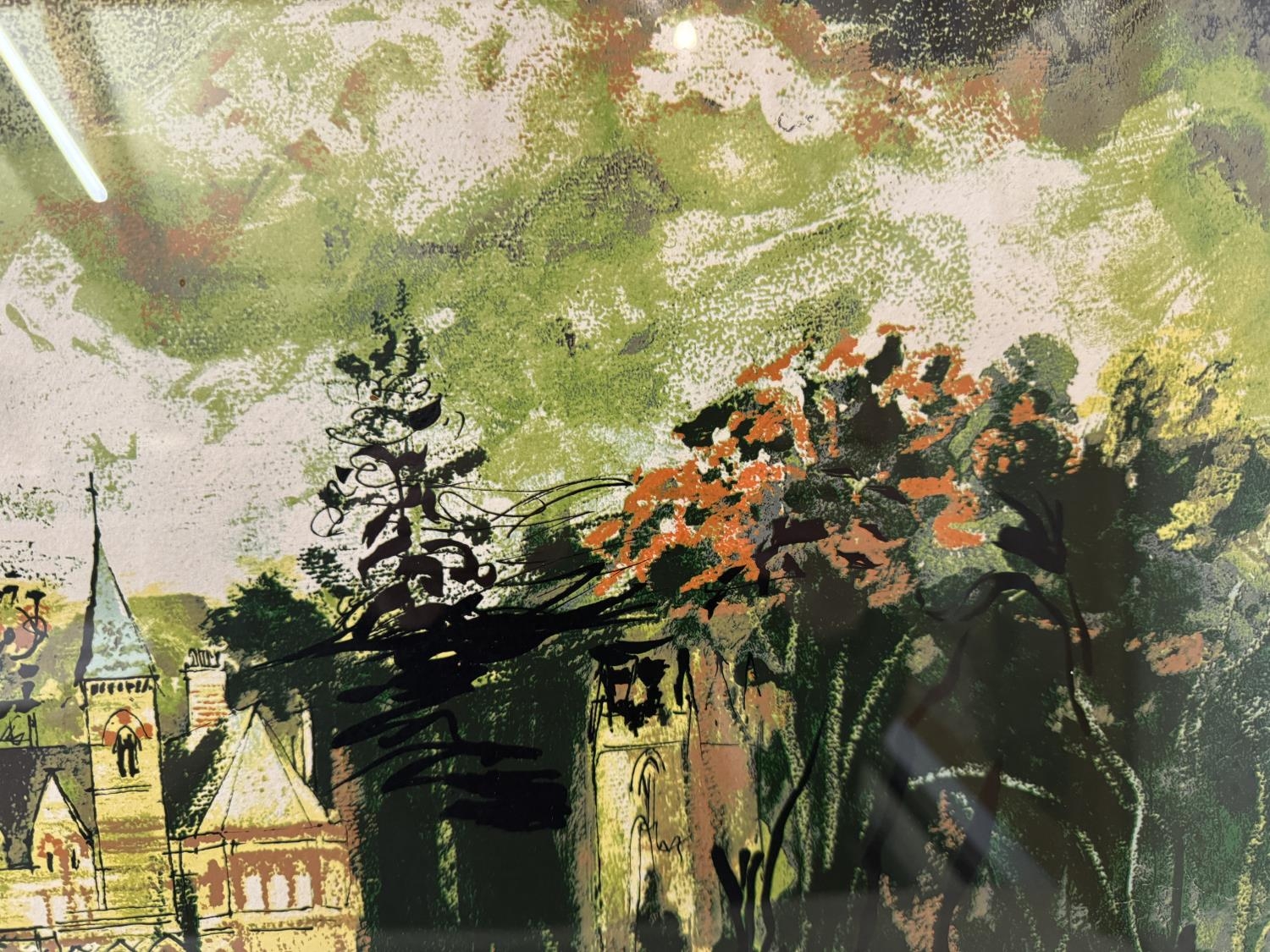 John Piper (British, 1903-1992) - 'Ettington Park' (1977), signed proof screenprint in colours aside - Image 7 of 9