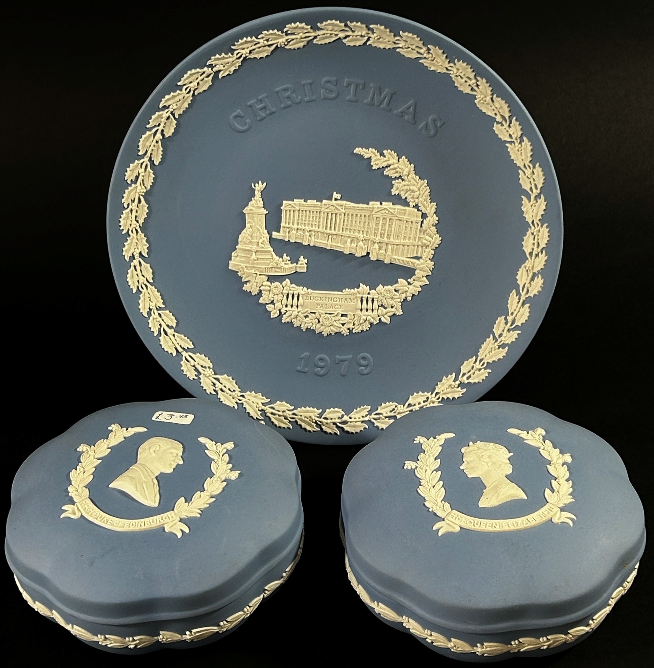 An extensive collection of mainly blue Wedgewood jasperware to include commemorative plates / - Image 2 of 4