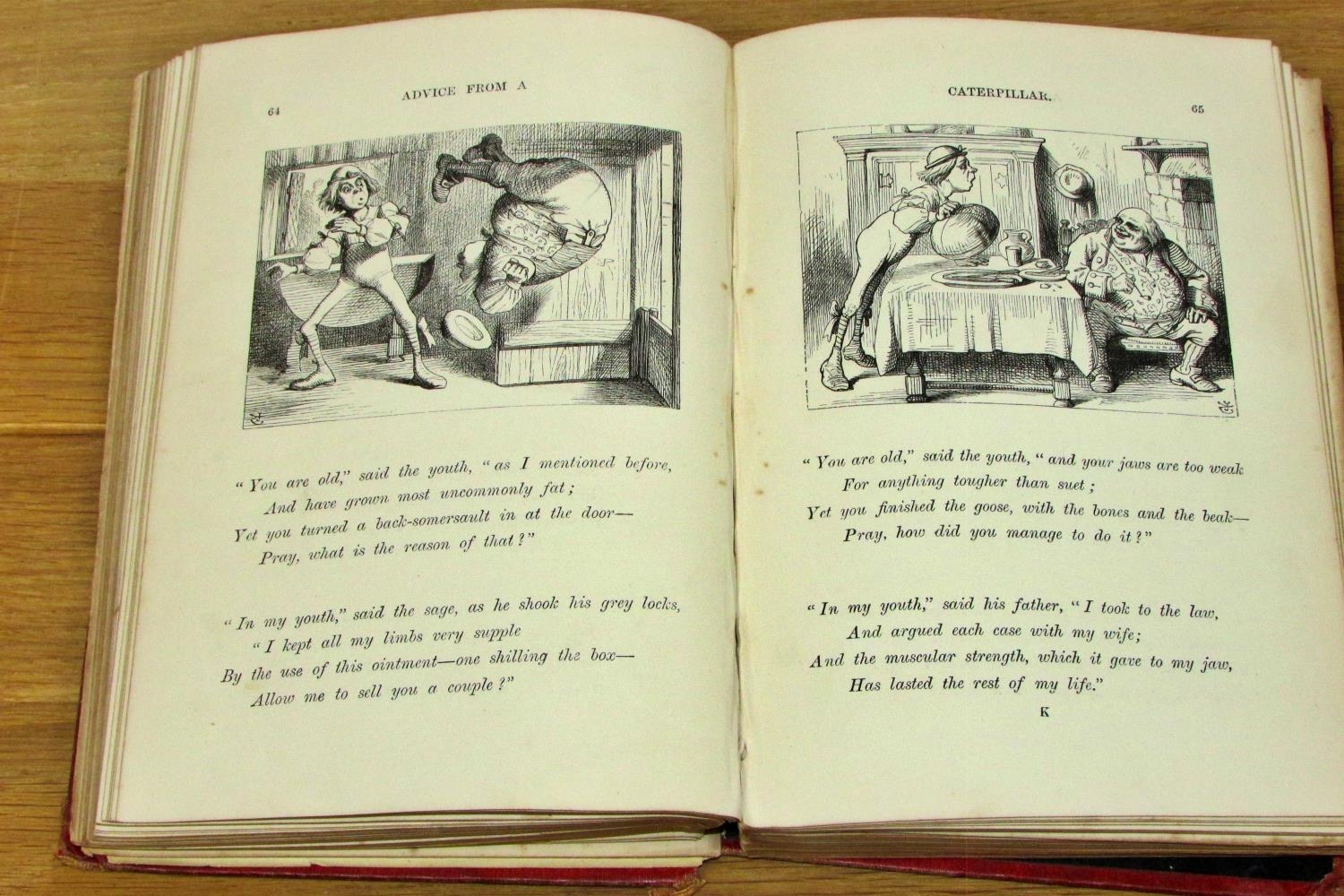 Two editions of Lewis Carroll's Alice's Adventures in Wonderland - the first (rare) 1881, - Image 3 of 5