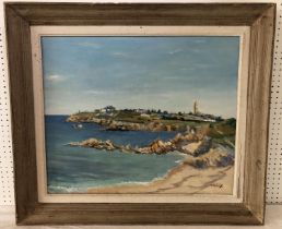 H. Gouy (French, 19th/20th Century) - Mediterranean Coastline, signed lower right, inscribed '...