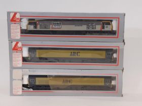 Three 00 gauge diesel locomotives by Lima comprising 59103 'Village of Mells' and 59102 'Village