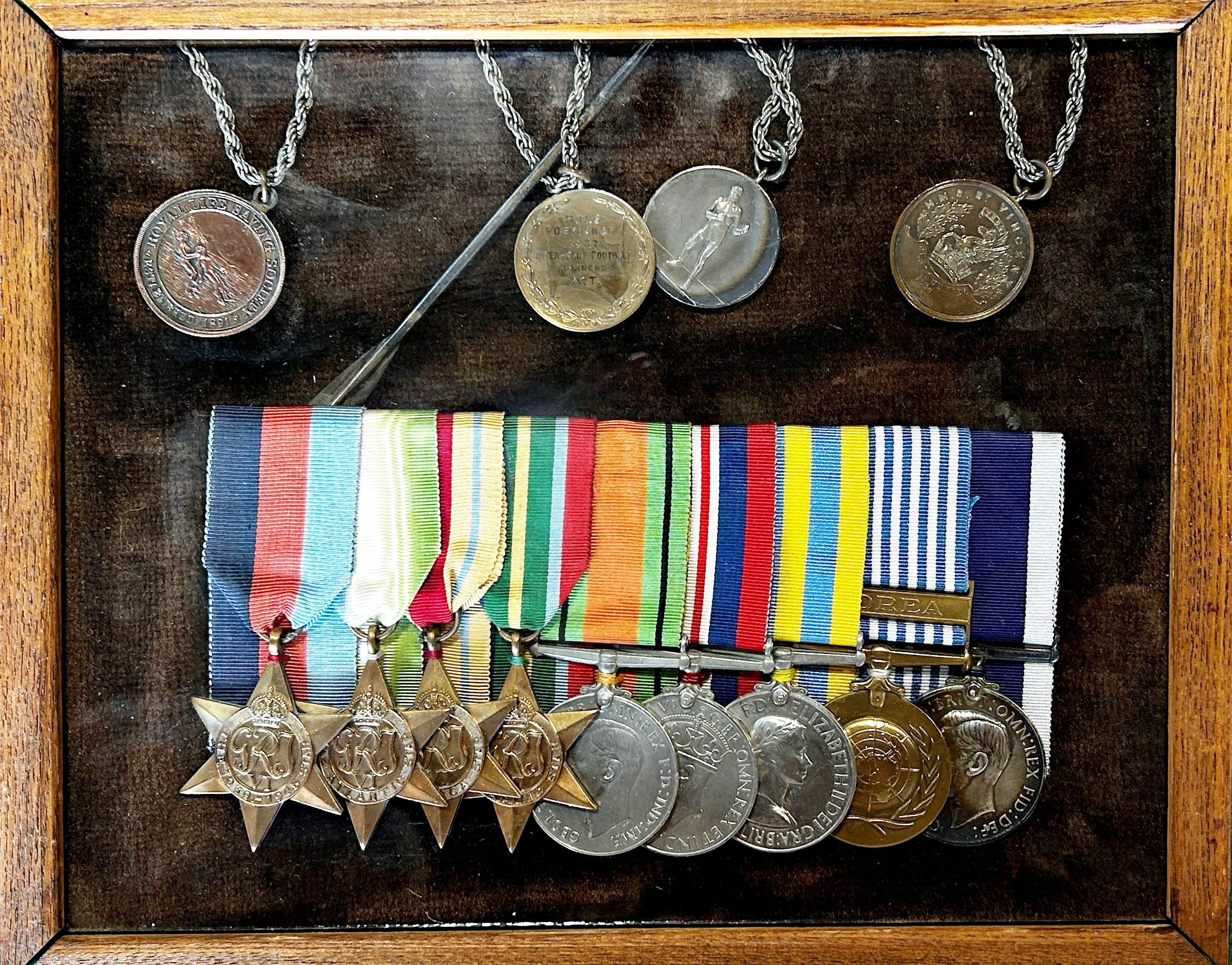 WWII and later medals, MX 723745 Evans RPO, HMS Vanguard, 39/45 Atlantic, Africa and Pacific