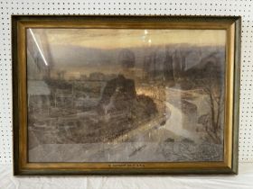 William Matthew Hale RWS (British, 1837-1929) - 'Bristol - The Avon Gorge and entrance to the city