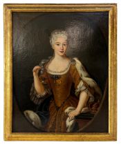 Circle of Antonio David (1698–1750) - Portrait of Maria Clementina Sobieska (18th Century), half-
