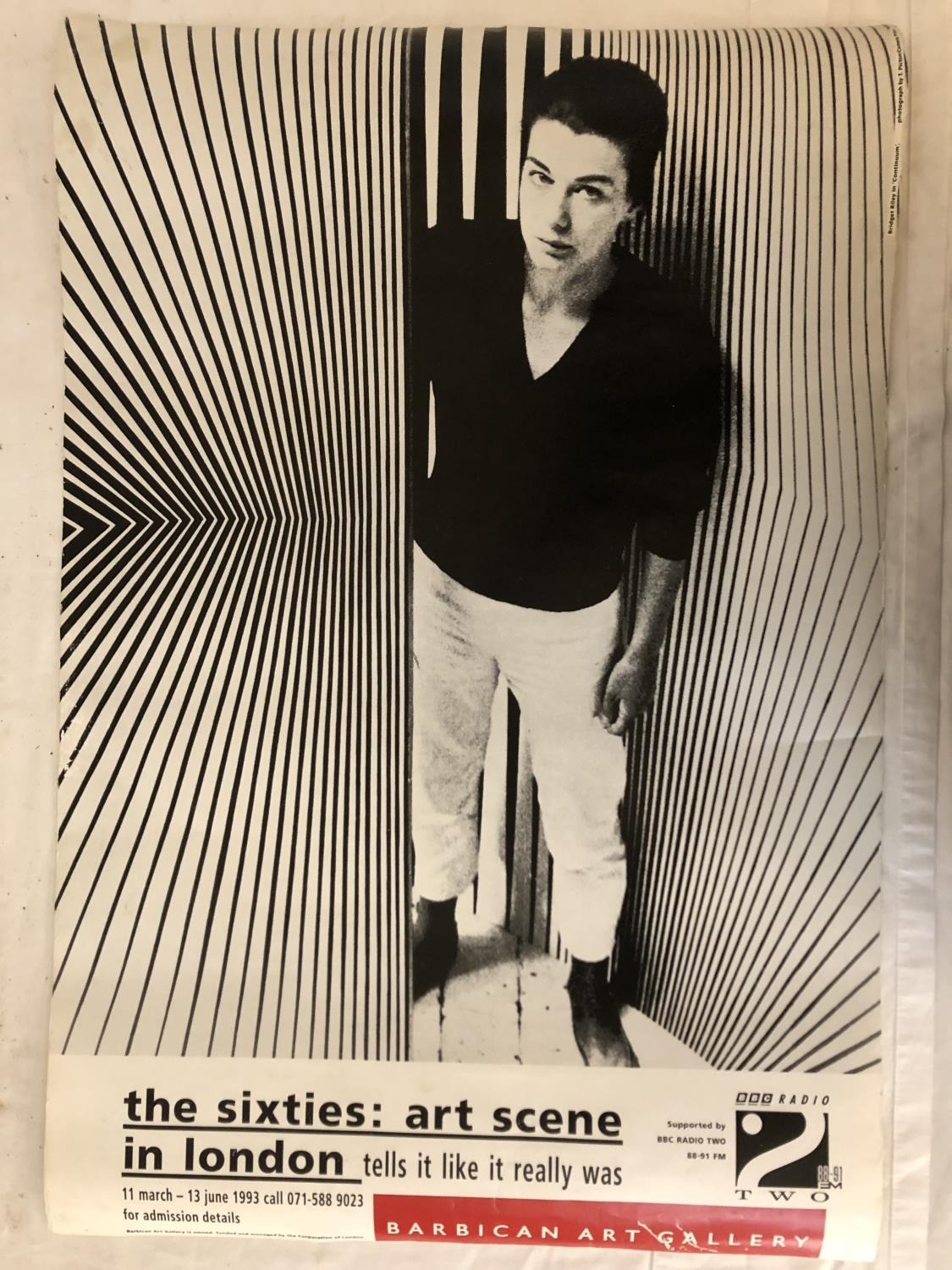 After Bridget Riley (b.1931) - 'the sixties: art scene in London', Barbican Art Gallery exhibition